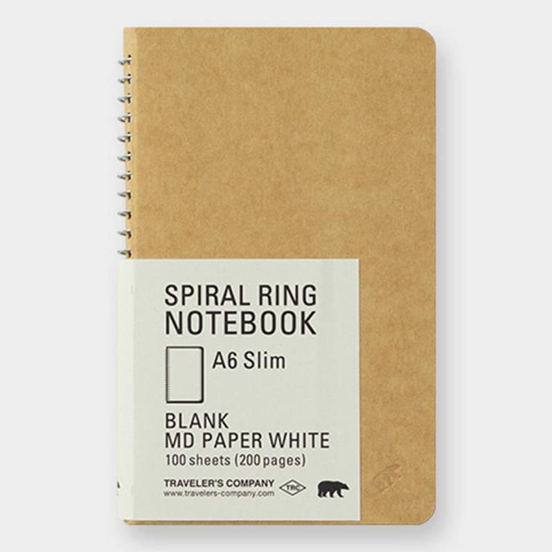 TRC SPIRAL RING NOTEBOOK MD White - Spiral Notebook