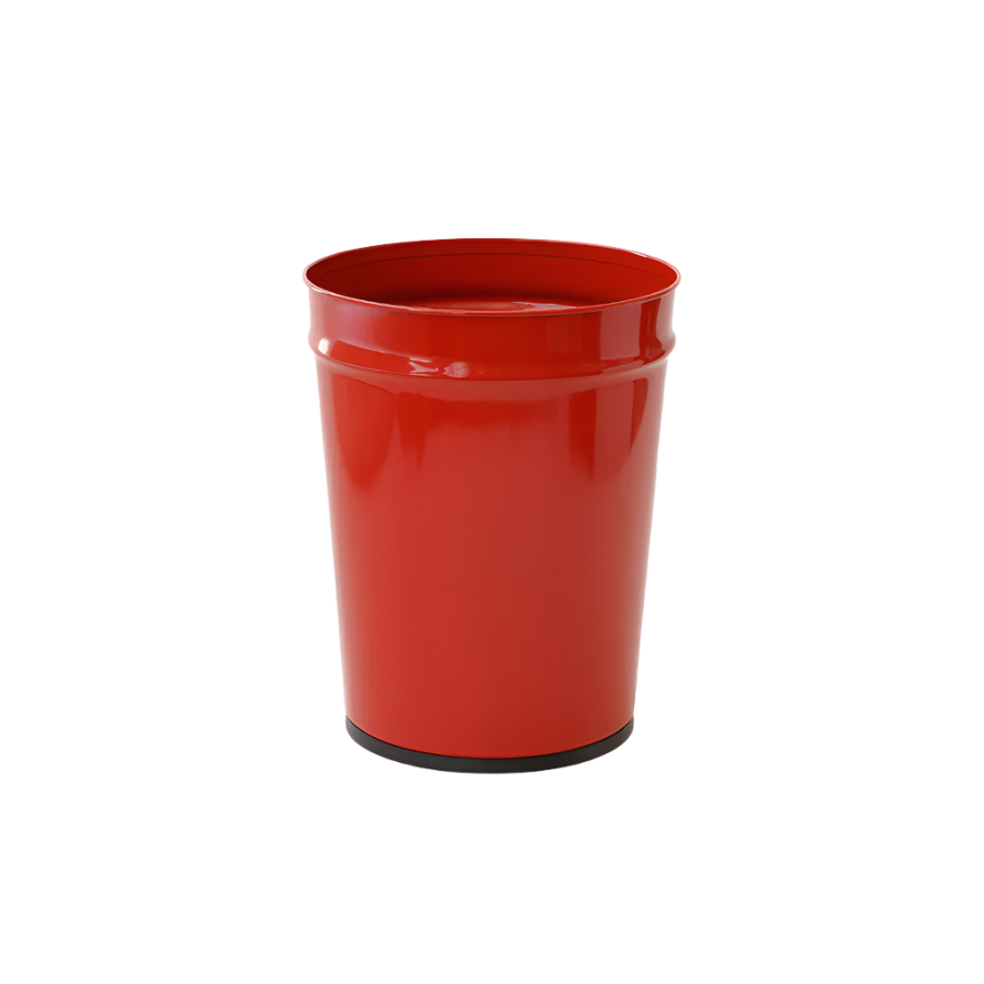 Cone-shaped wastebasket - Red - The