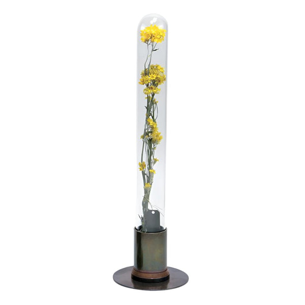 Soliflore-Vase - oxidiertes Messing