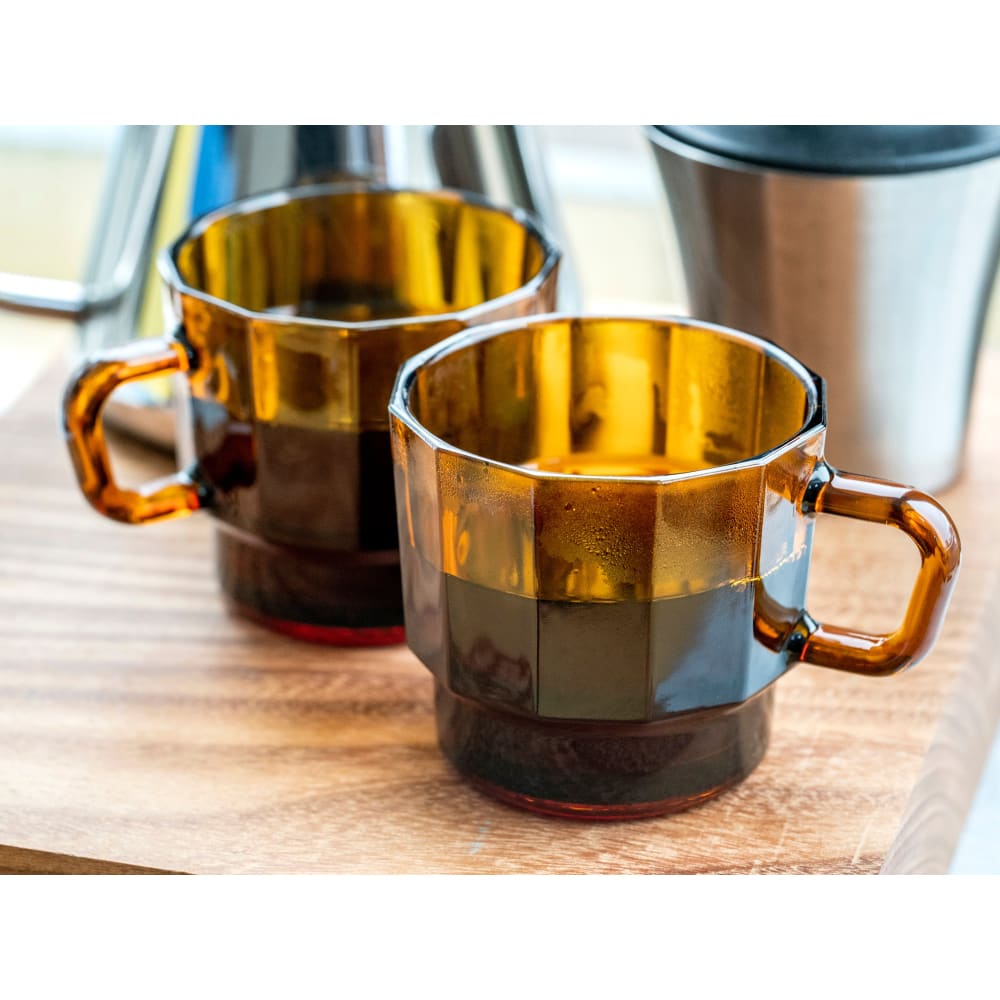 W Glass Amber (verre recyclé - mug pour l’eau) - VAISSELLE