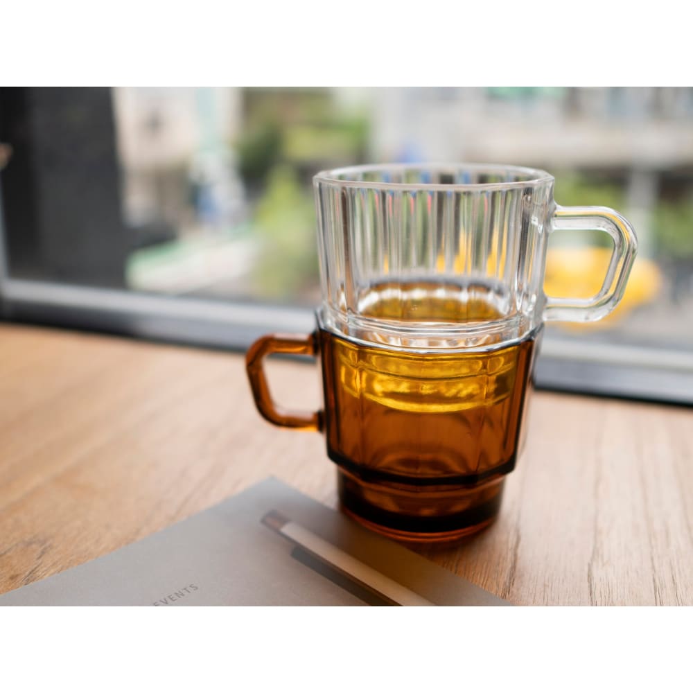 W Glass Amber (verre recyclé - mug pour l’eau) - VAISSELLE