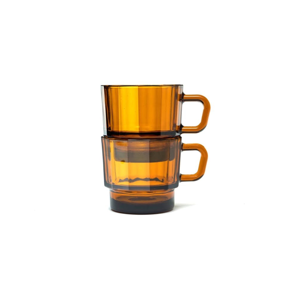 W Glass Amber (verre recyclé - mug pour l’eau) - VAISSELLE