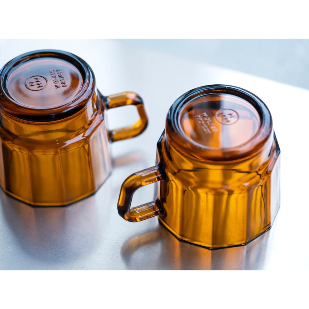 W Glass Amber (verre recyclé - mug pour l’eau) - VAISSELLE