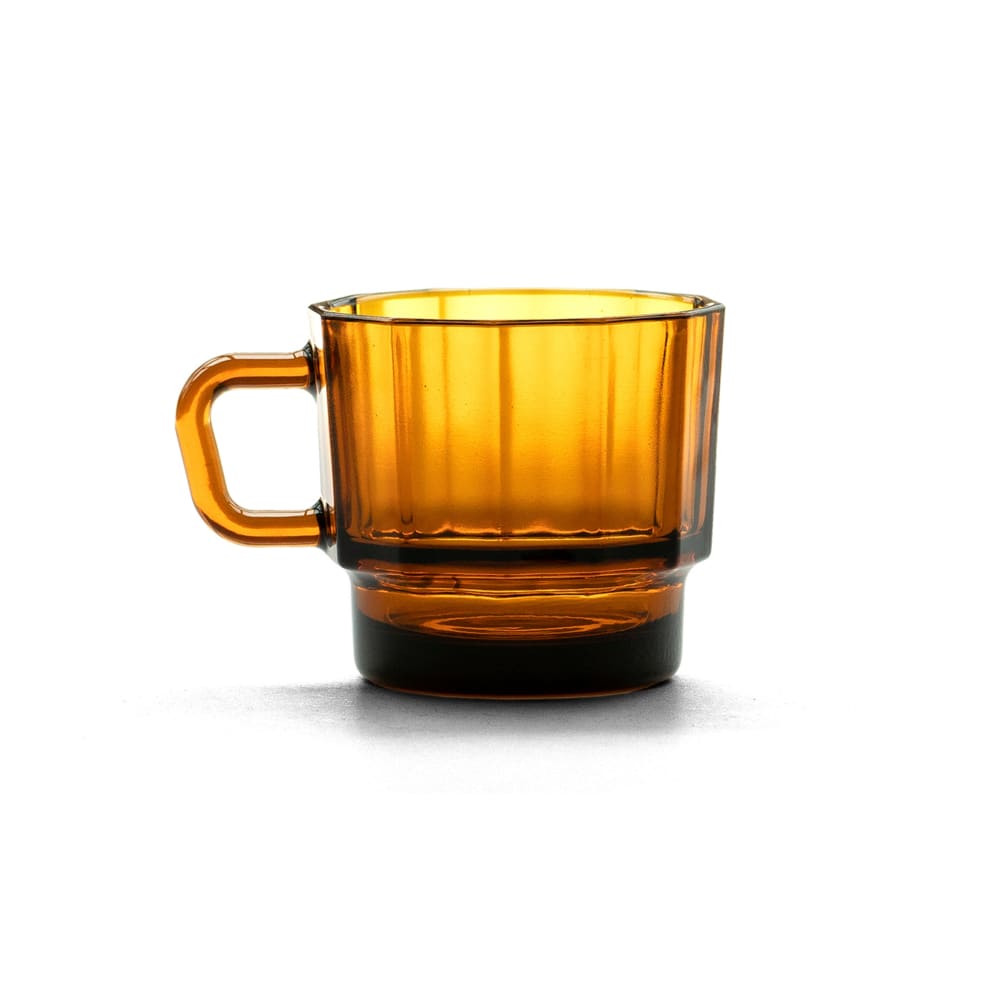 W Glass Amber (verre recyclé - mug pour l’eau) - VAISSELLE